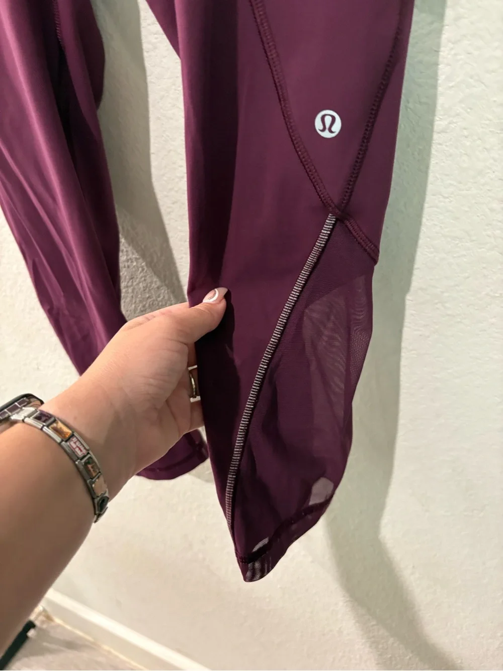 lululemon athletica Deep Plum High-Rise Crop Leggings